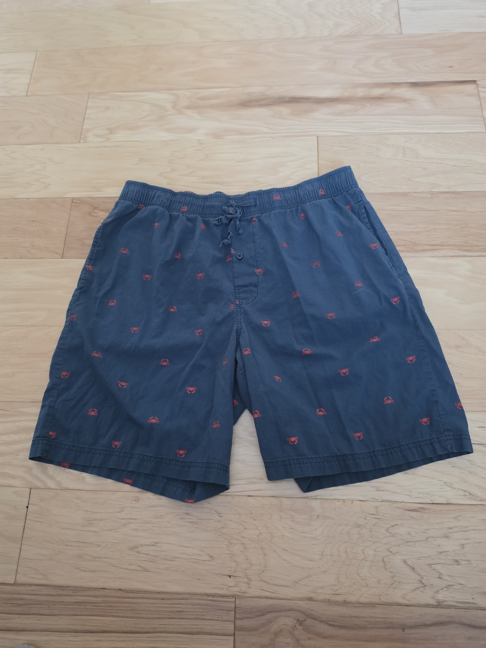 Merona Walking Shorts with Red Crab Embroidered Accents